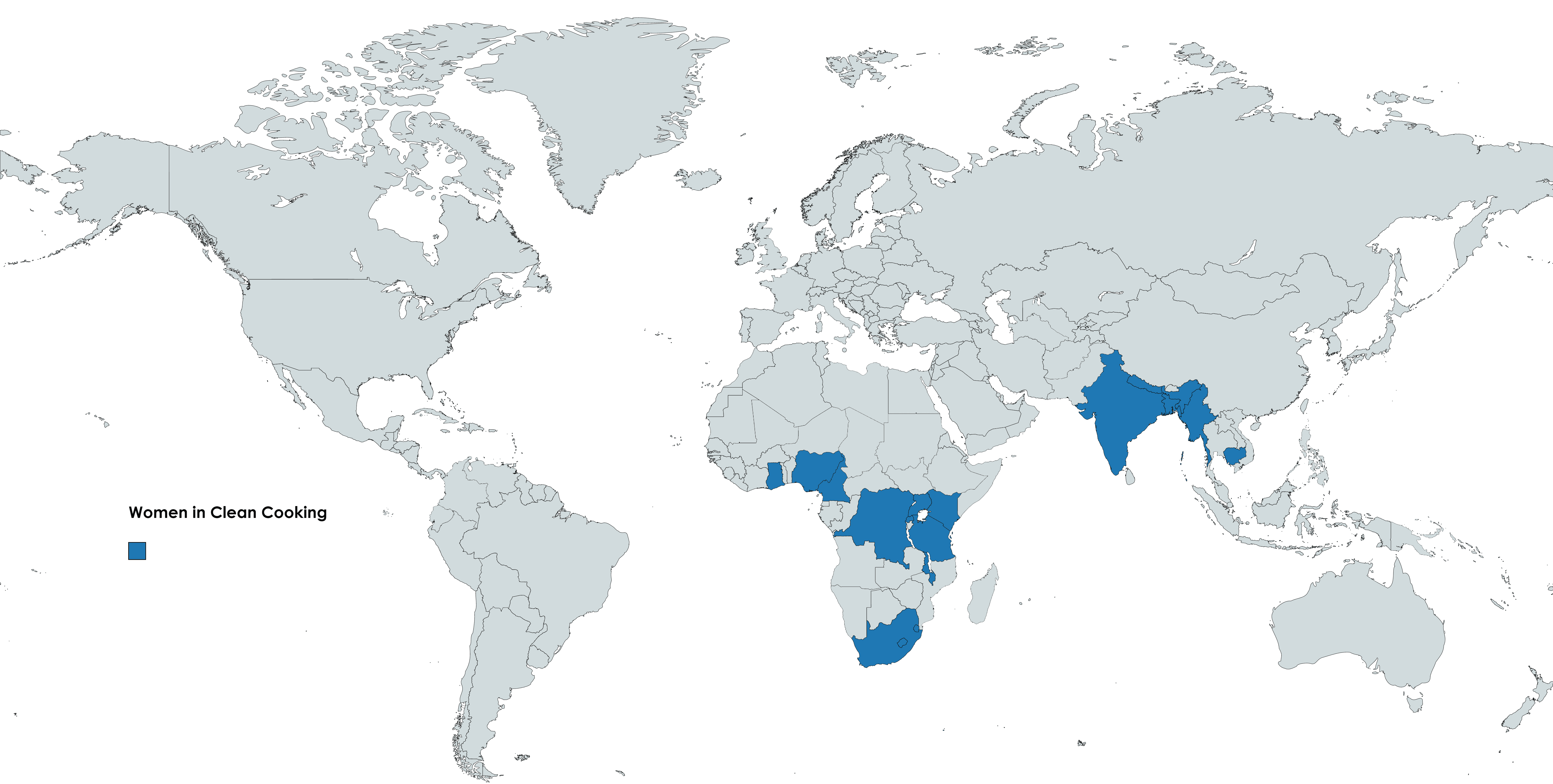 GWNET Women in Clean Cooking Mentees Map