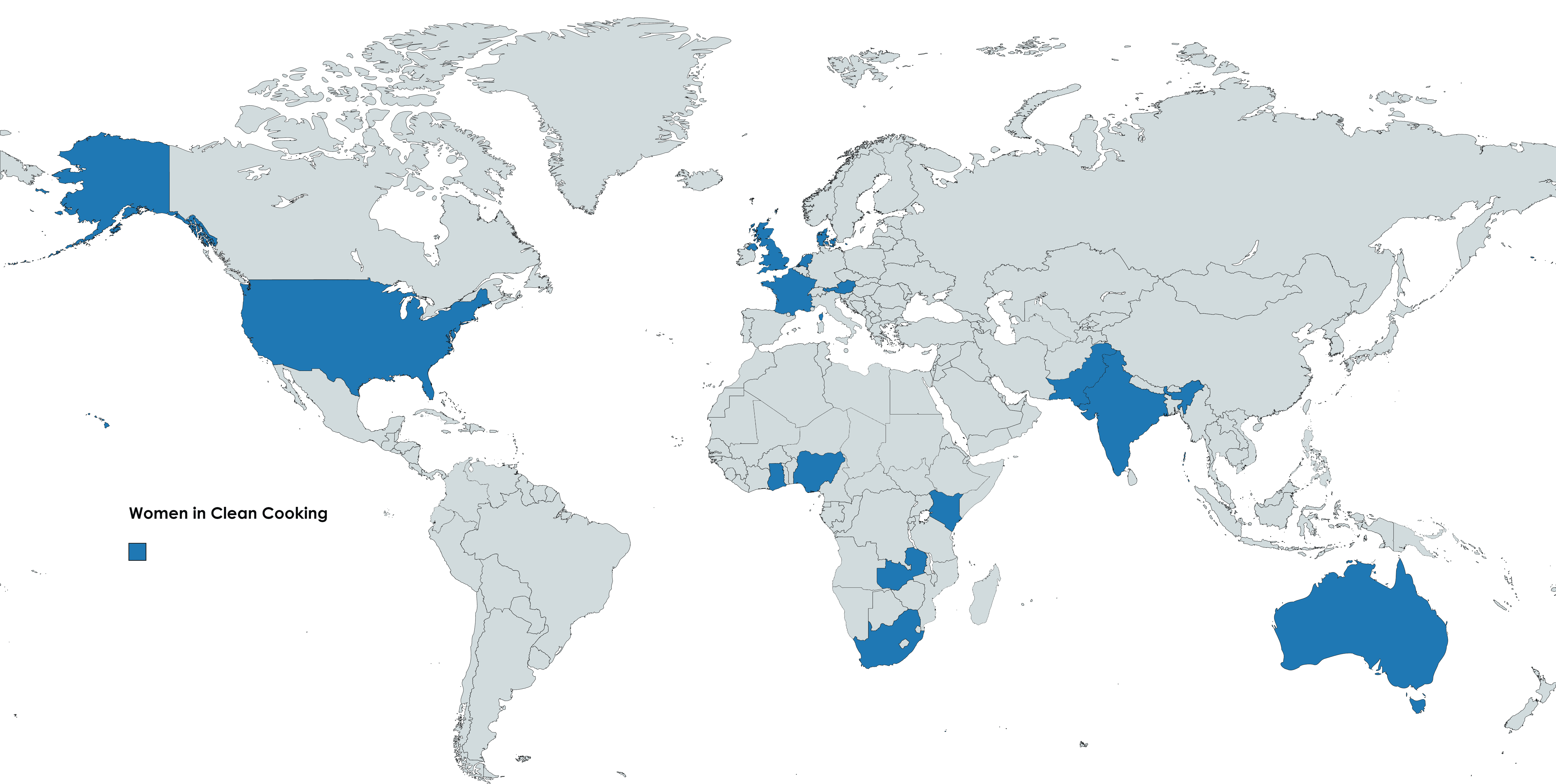 GWNET Women in Clean Cooking Mentors Map